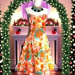 Colorful Vintage Party Dress, 2